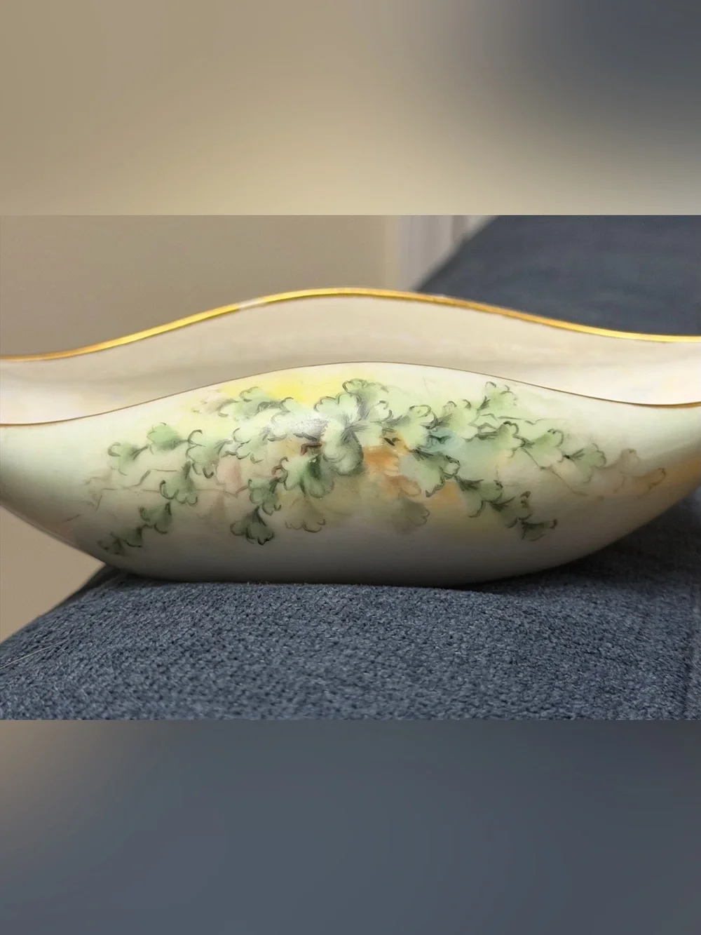 Antique Tressemanes & Vogt Limoges Hand-Painted Serving Dish